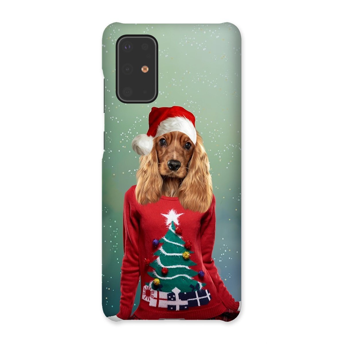 Pet Portraits | Christmas Jumper Chick: Custom Pet Phone Case | Paw & Glory