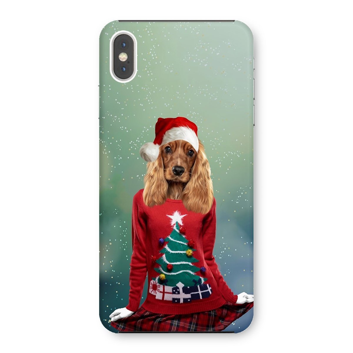 Pet Portraits | Christmas Jumper Chick: Custom Pet Phone Case | Paw & Glory
