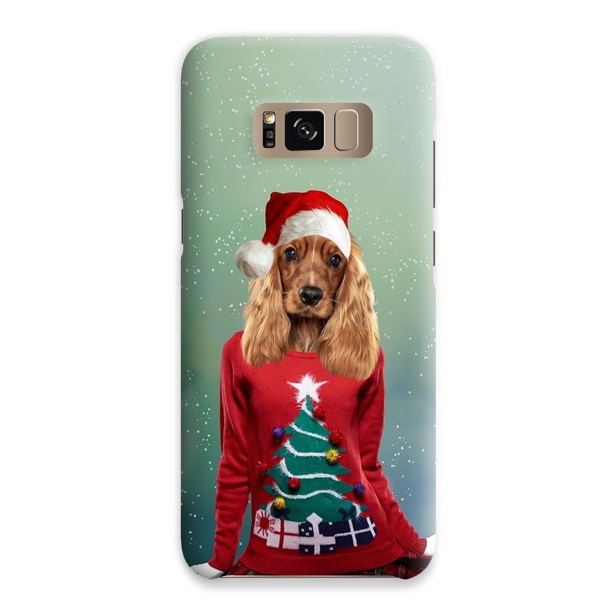 Pet Portraits | Christmas Jumper Chick: Custom Pet Phone Case | Paw & Glory