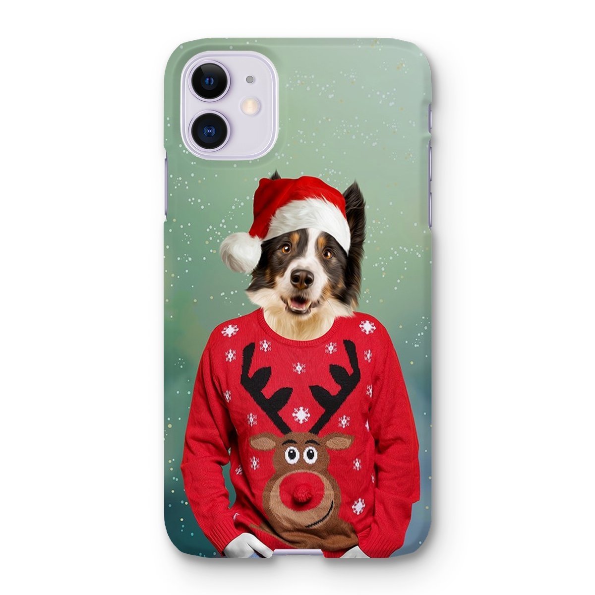 Pet Portraits | Christmas Jumper Dude: Custom Pet Phone Case | Paw & Glory