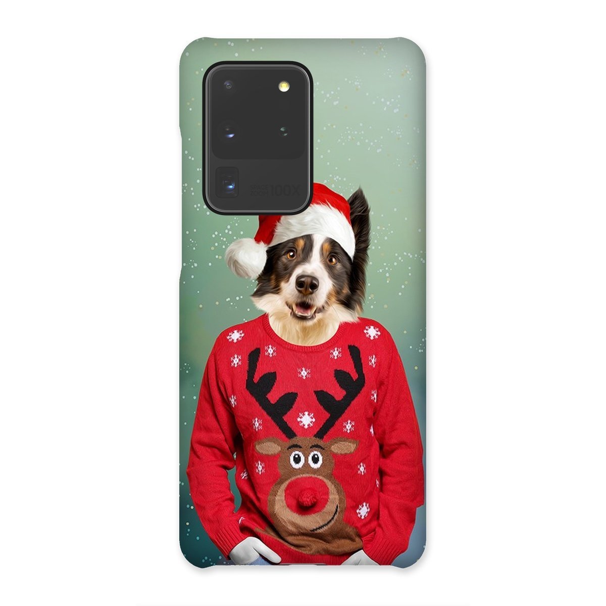 Pet Portraits | Christmas Jumper Dude: Custom Pet Phone Case | Paw & Glory