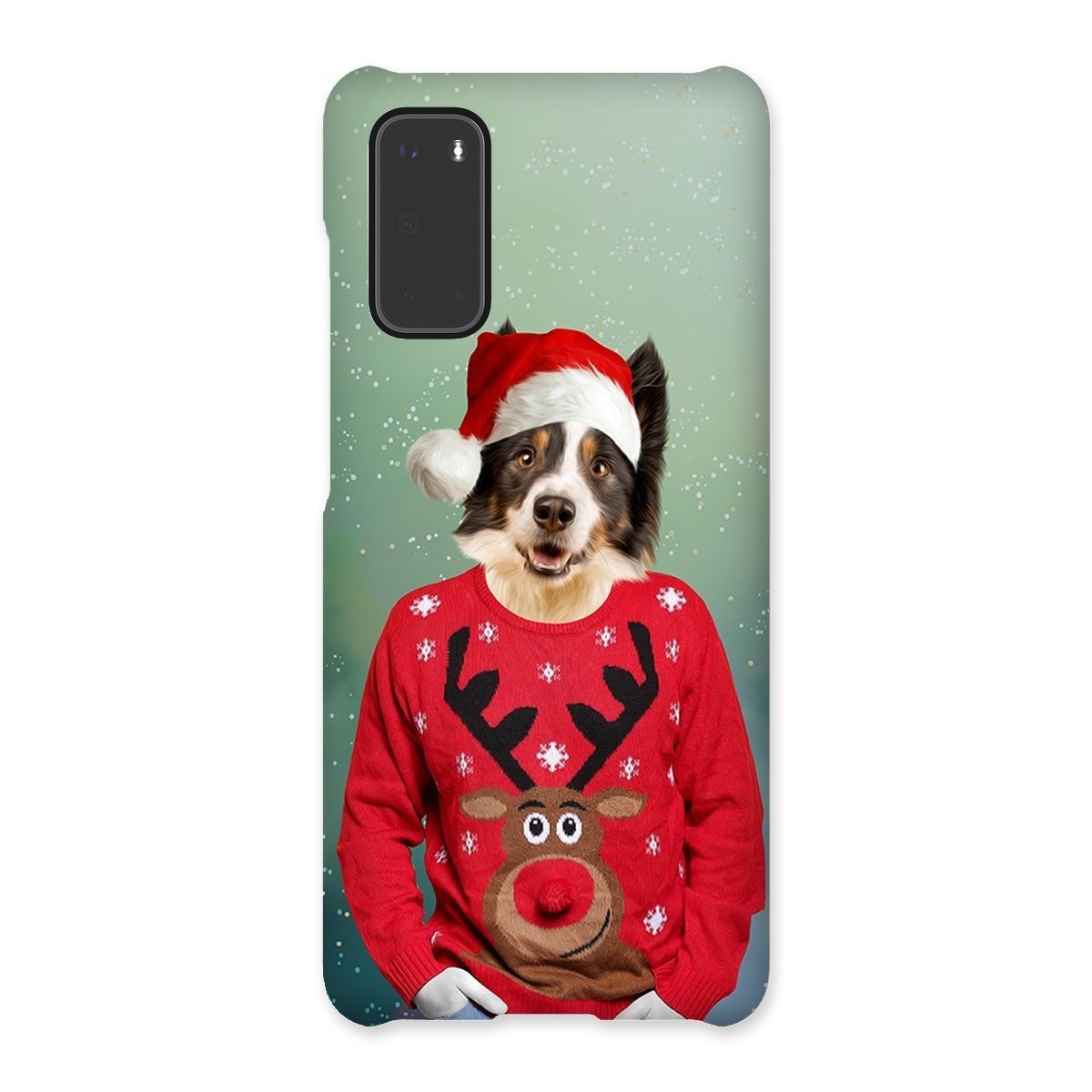 Christmas Jumper Dude: Custom Pet Phone Case - Paw & Glory - Dog Portraits - Pet Portraits