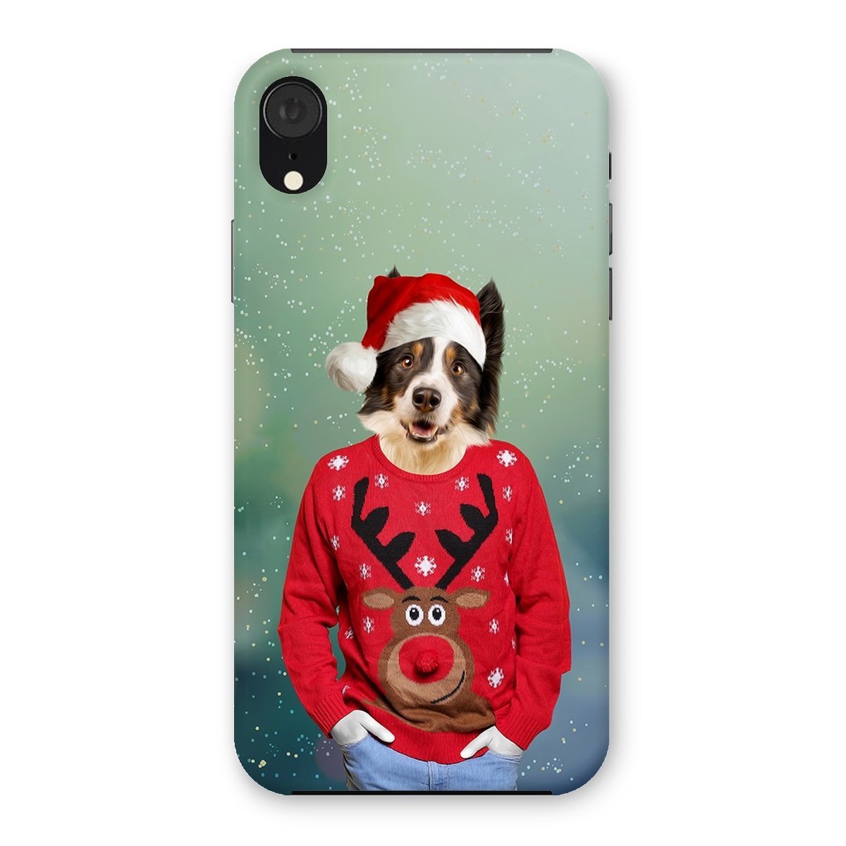Pet Portraits | Christmas Jumper Dude: Custom Pet Phone Case | Paw & Glory