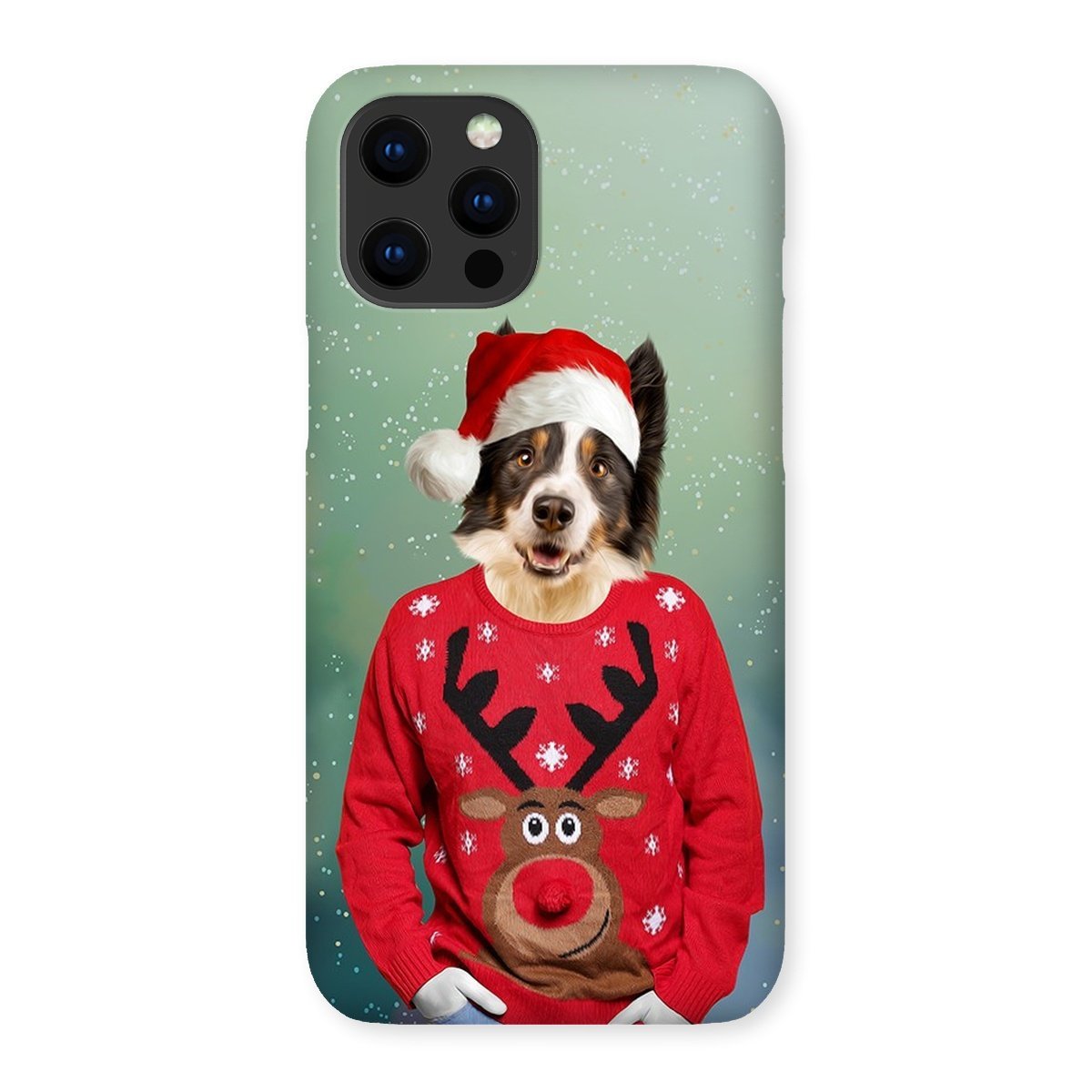 Pet Portraits | Christmas Jumper Dude: Custom Pet Phone Case | Paw & Glory