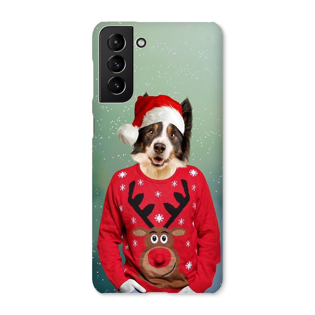 Pet Portraits | Christmas Jumper Dude: Custom Pet Phone Case | Paw & Glory