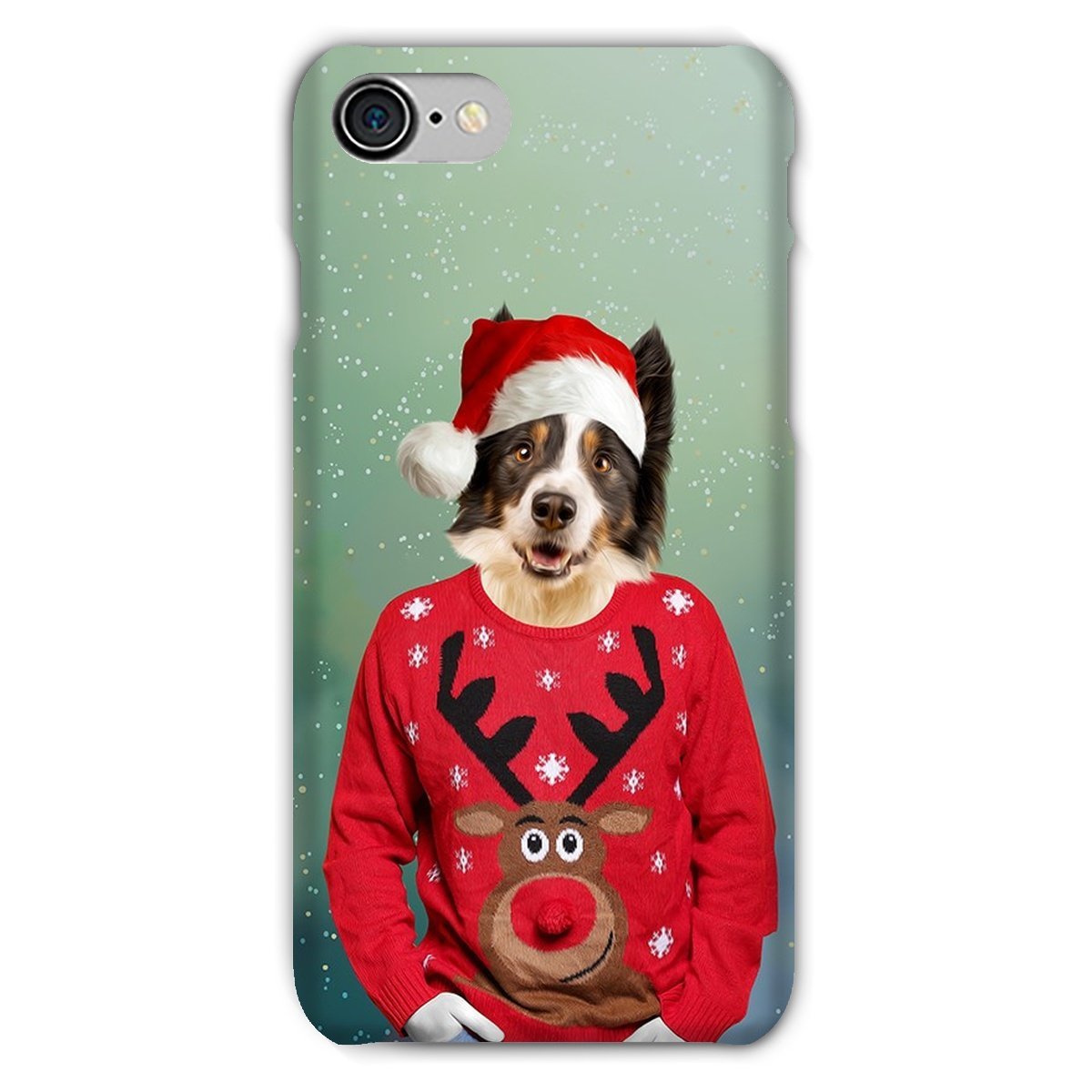 Christmas Jumper Dude: Custom Pet Phone Case - Paw & Glory - Dog Portraits - Pet Portraits