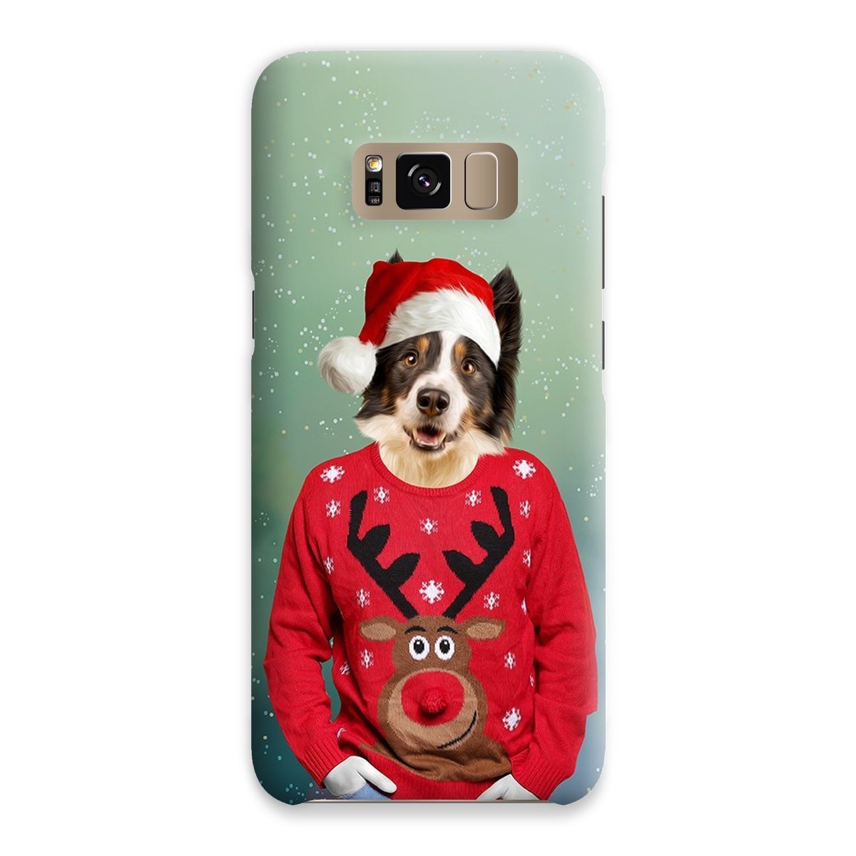Pet Portraits | Christmas Jumper Dude: Custom Pet Phone Case | Paw & Glory