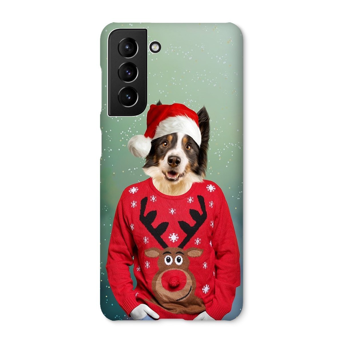 Pet Portraits | Christmas Jumper Dude: Custom Pet Phone Case | Paw & Glory