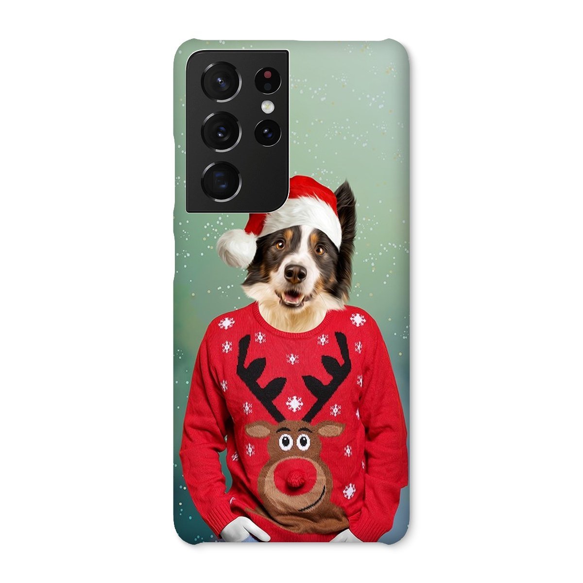 Pet Portraits | Christmas Jumper Dude: Custom Pet Phone Case | Paw & Glory