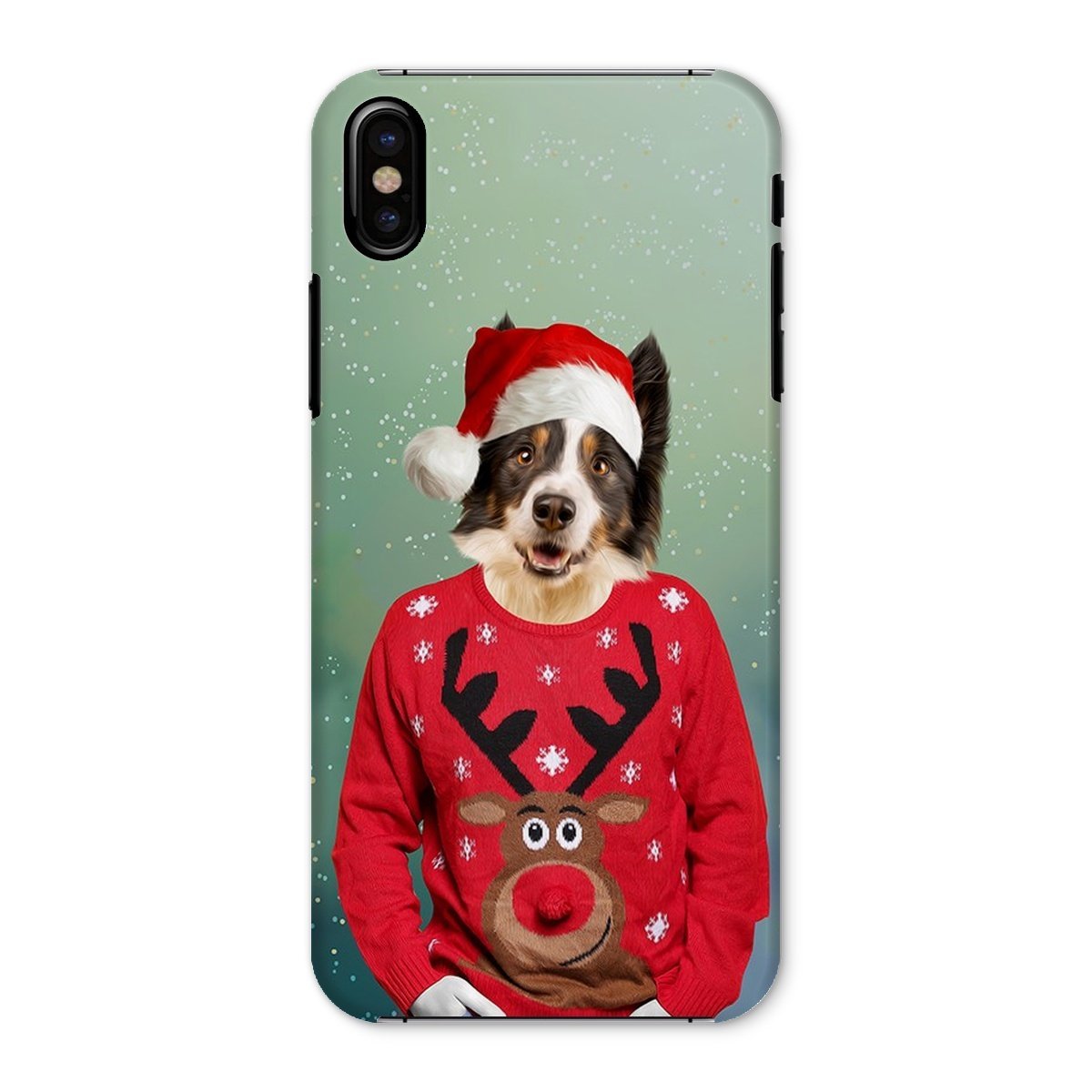 Pet Portraits | Christmas Jumper Dude: Custom Pet Phone Case | Paw & Glory