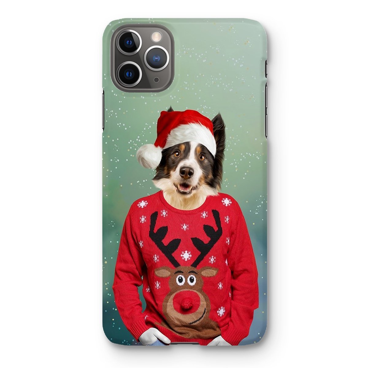 Pet Portraits | Christmas Jumper Dude: Custom Pet Phone Case | Paw & Glory