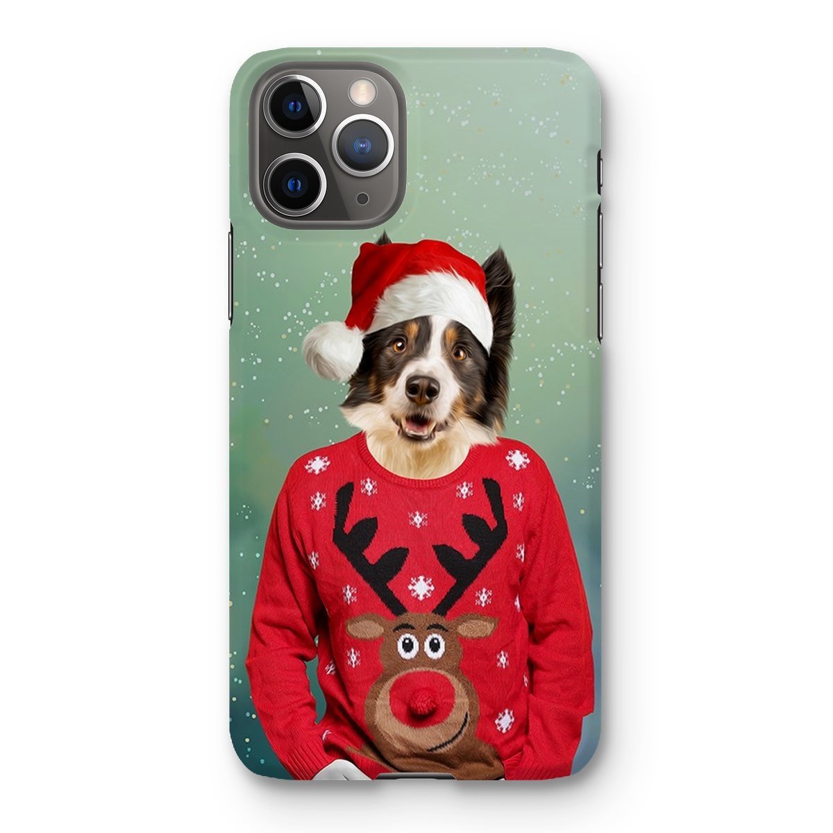 Pet Portraits | Christmas Jumper Dude: Custom Pet Phone Case | Paw & Glory