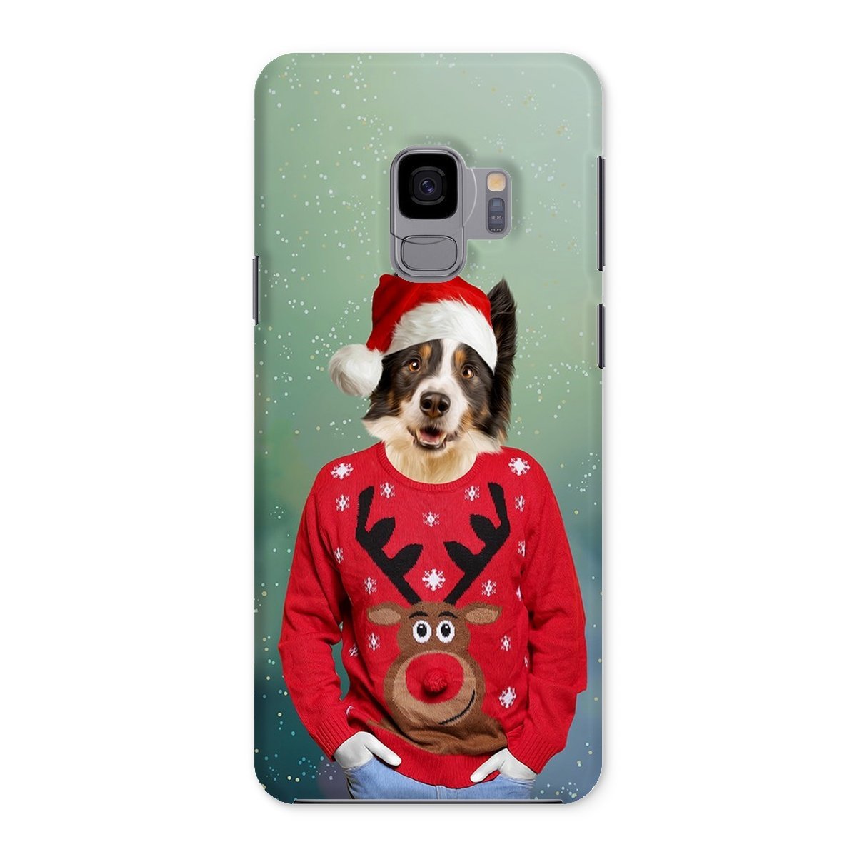 Pet Portraits | Christmas Jumper Dude: Custom Pet Phone Case | Paw & Glory