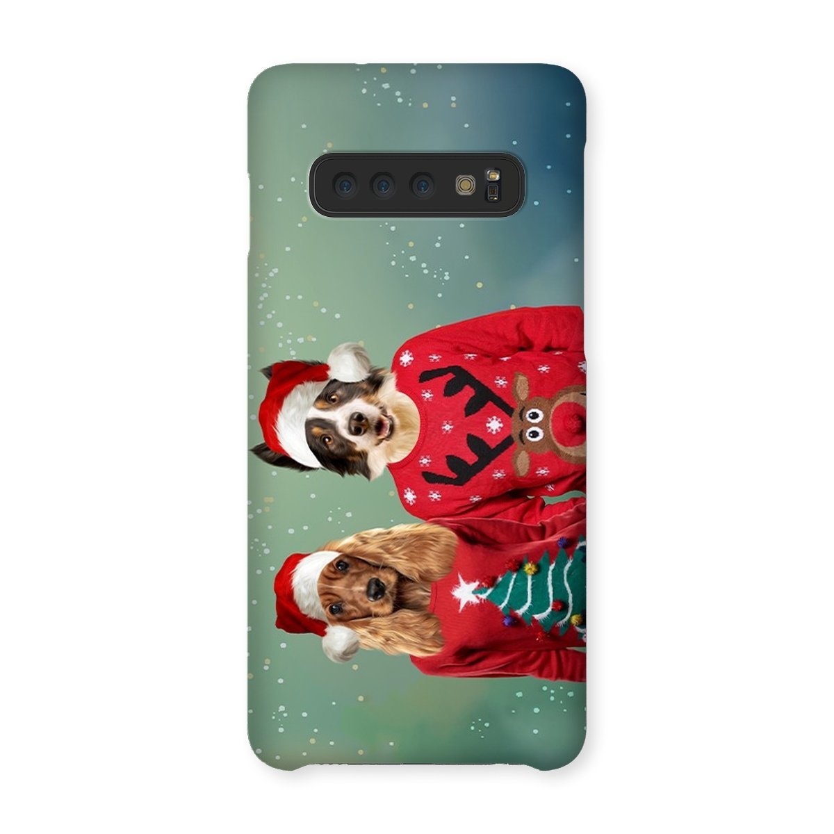 Pet Portraits | Christmas Jumper Duo: Custom Pet Phone Case | Paw & Glory