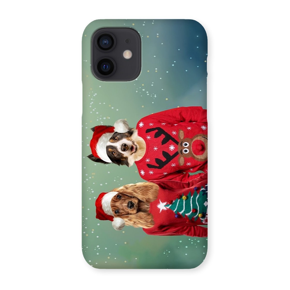 Pet Portraits | Christmas Jumper Duo: Custom Pet Phone Case | Paw & Glory