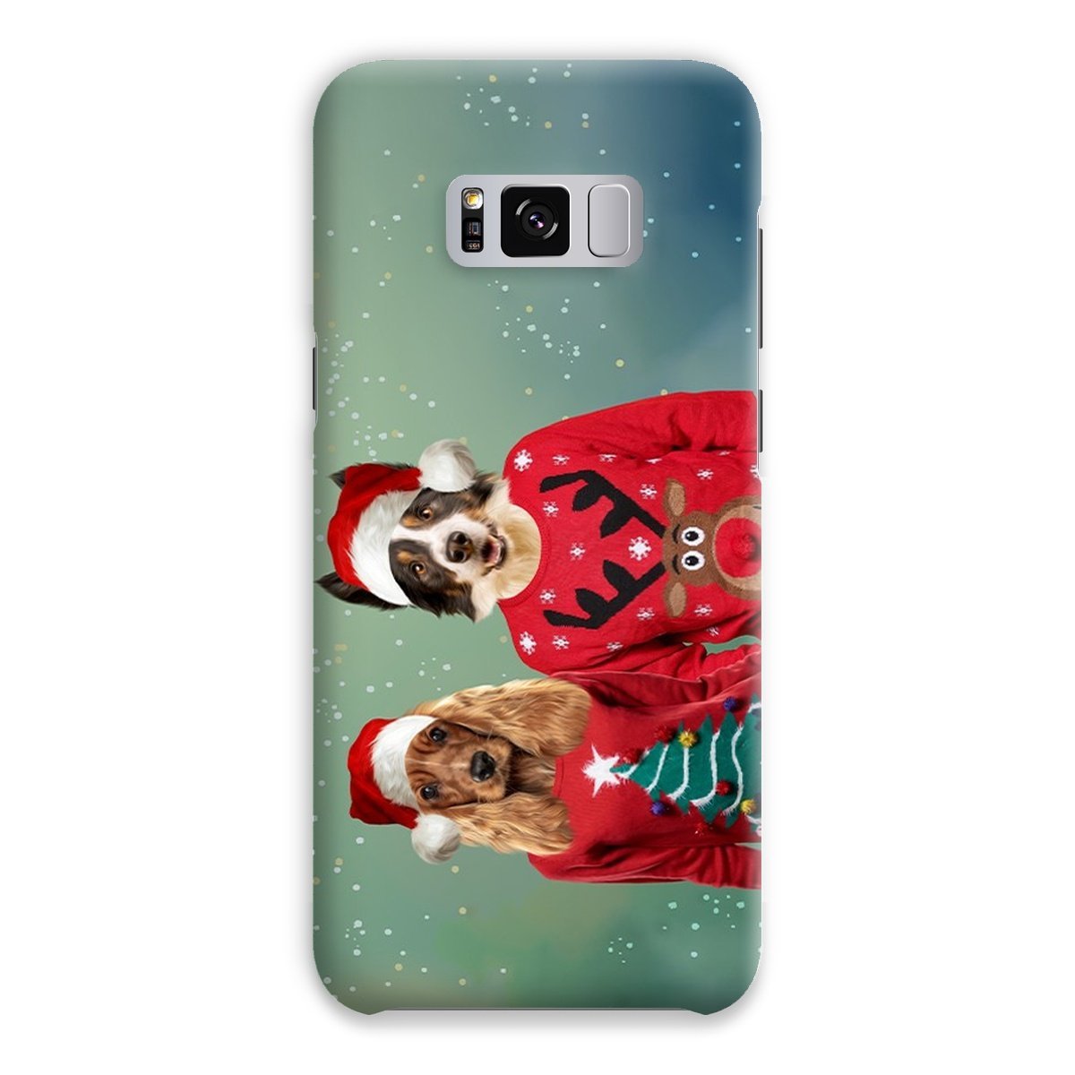 Pet Portraits | Christmas Jumper Duo: Custom Pet Phone Case | Paw & Glory