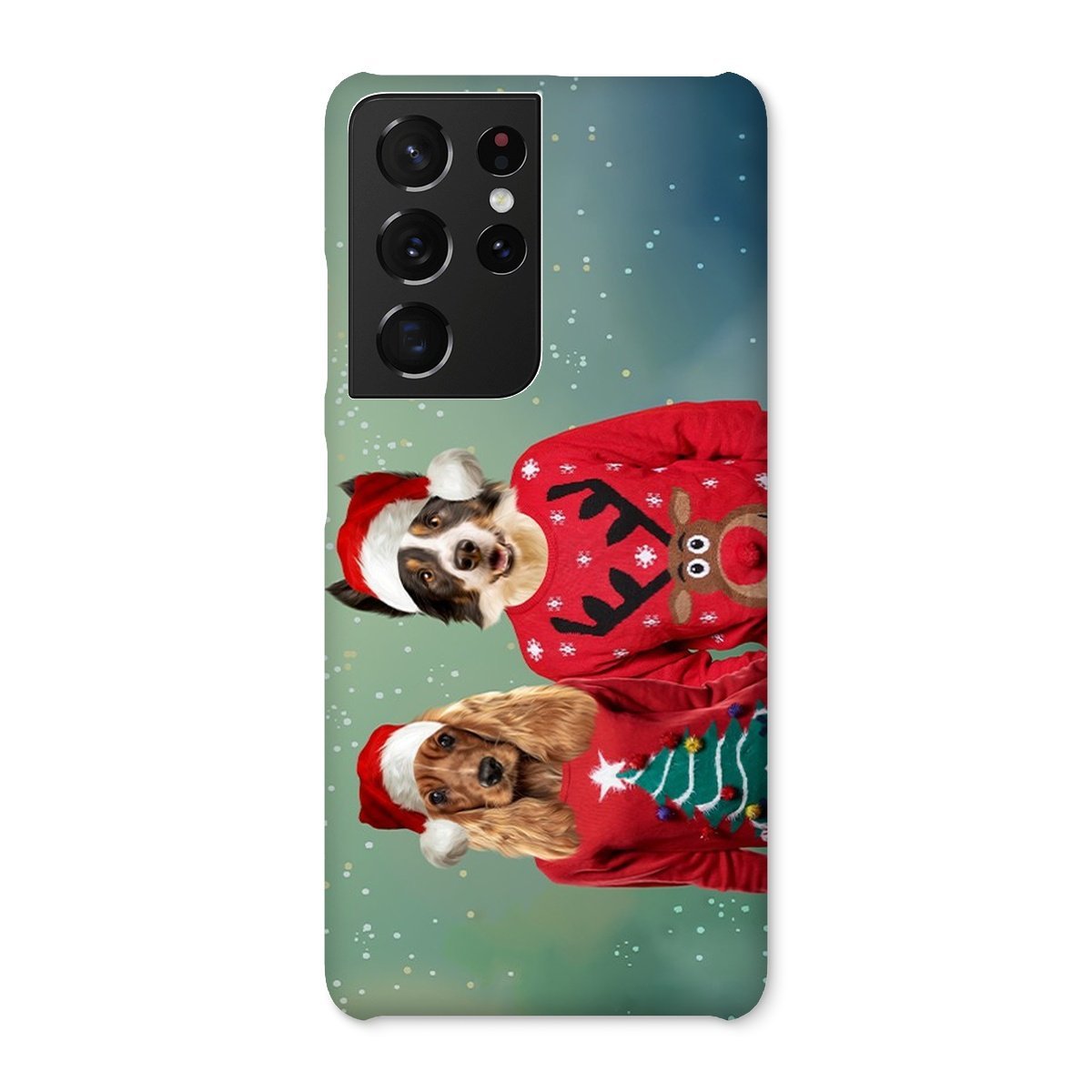 Pet Portraits | Christmas Jumper Duo: Custom Pet Phone Case | Paw & Glory