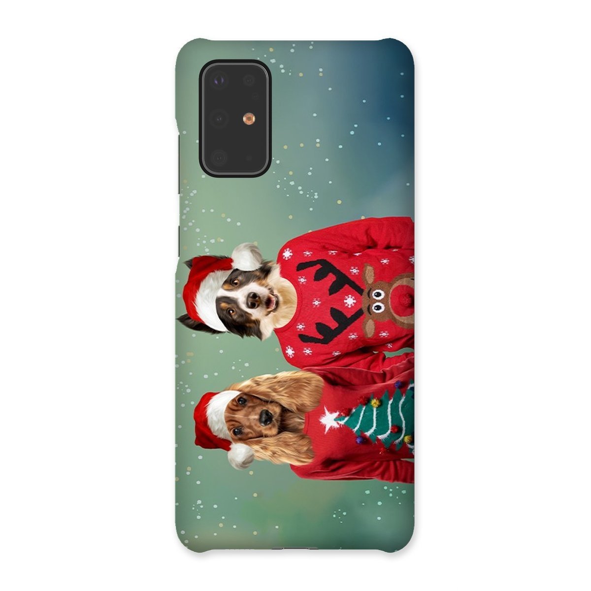 Pet Portraits | Christmas Jumper Duo: Custom Pet Phone Case | Paw & Glory
