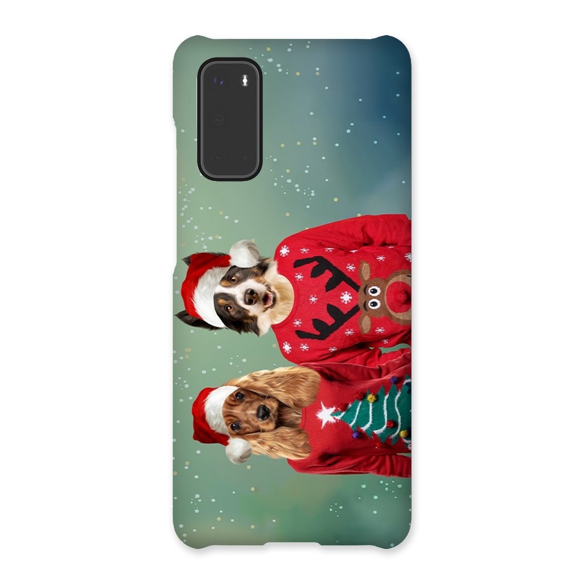Pet Portraits | Christmas Jumper Duo: Custom Pet Phone Case | Paw & Glory
