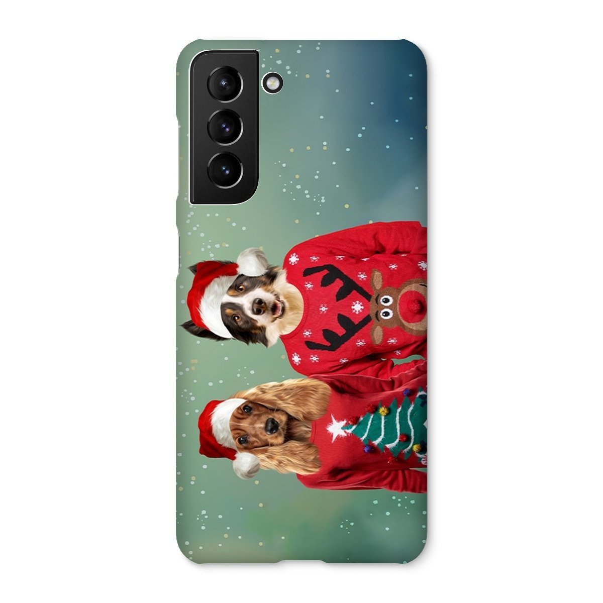 Pet Portraits | Christmas Jumper Duo: Custom Pet Phone Case | Paw & Glory