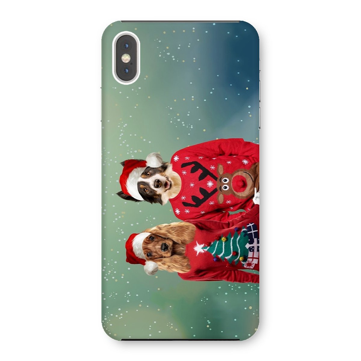 Pet Portraits | Christmas Jumper Duo: Custom Pet Phone Case | Paw & Glory