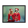 Christmas Jumper Duo: Custom Pet Portrait