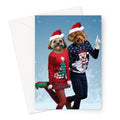 Christmas Lovers: Custom Pet Greeting Card