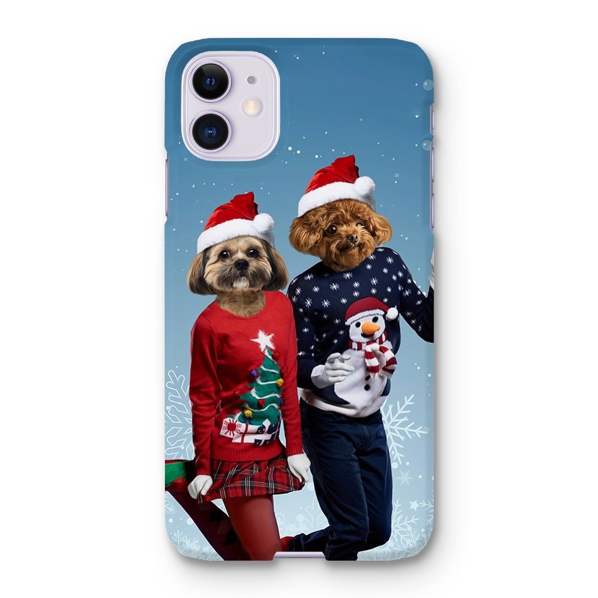 Pet Portraits | Christmas Lovers: Custom Pet Phone Case | Paw & Glory