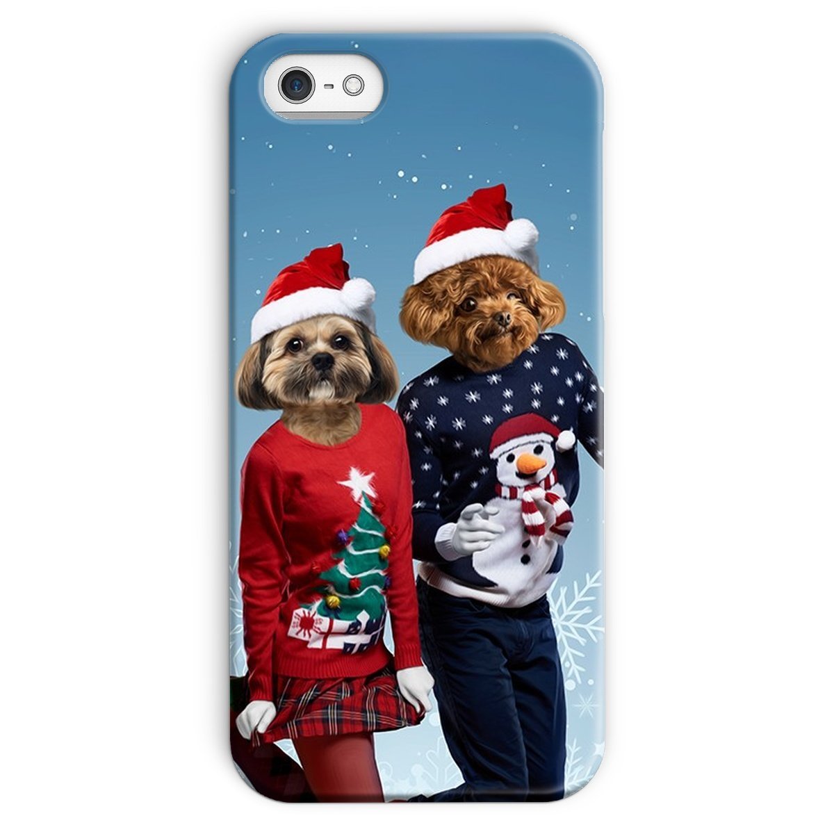 Pet Portraits | Christmas Lovers: Custom Pet Phone Case | Paw & Glory