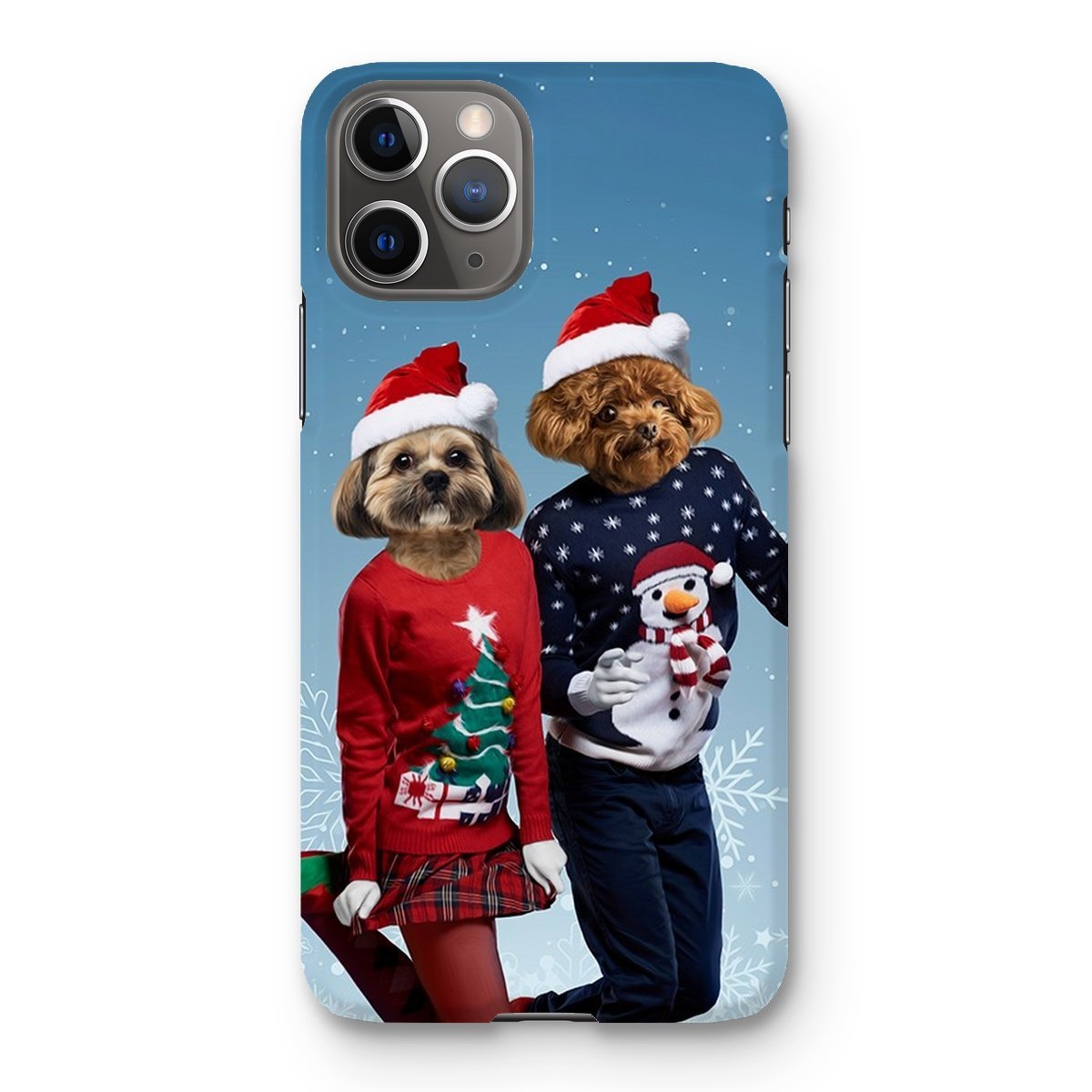 Pet Portraits | Christmas Lovers: Custom Pet Phone Case | Paw & Glory
