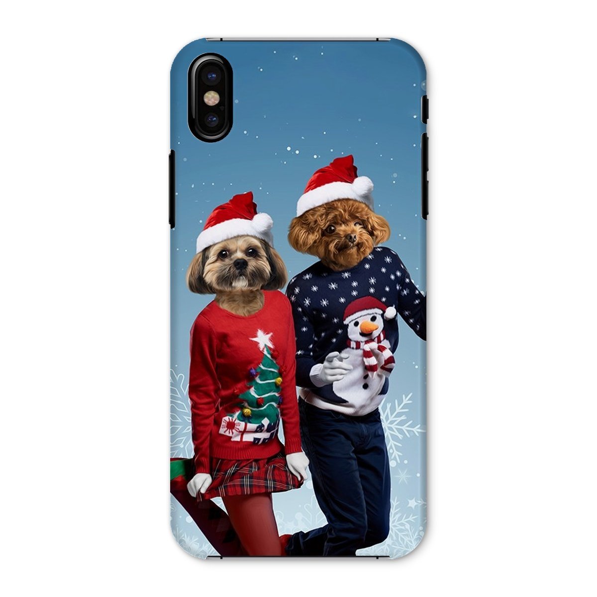 Pet Portraits | Christmas Lovers: Custom Pet Phone Case | Paw & Glory