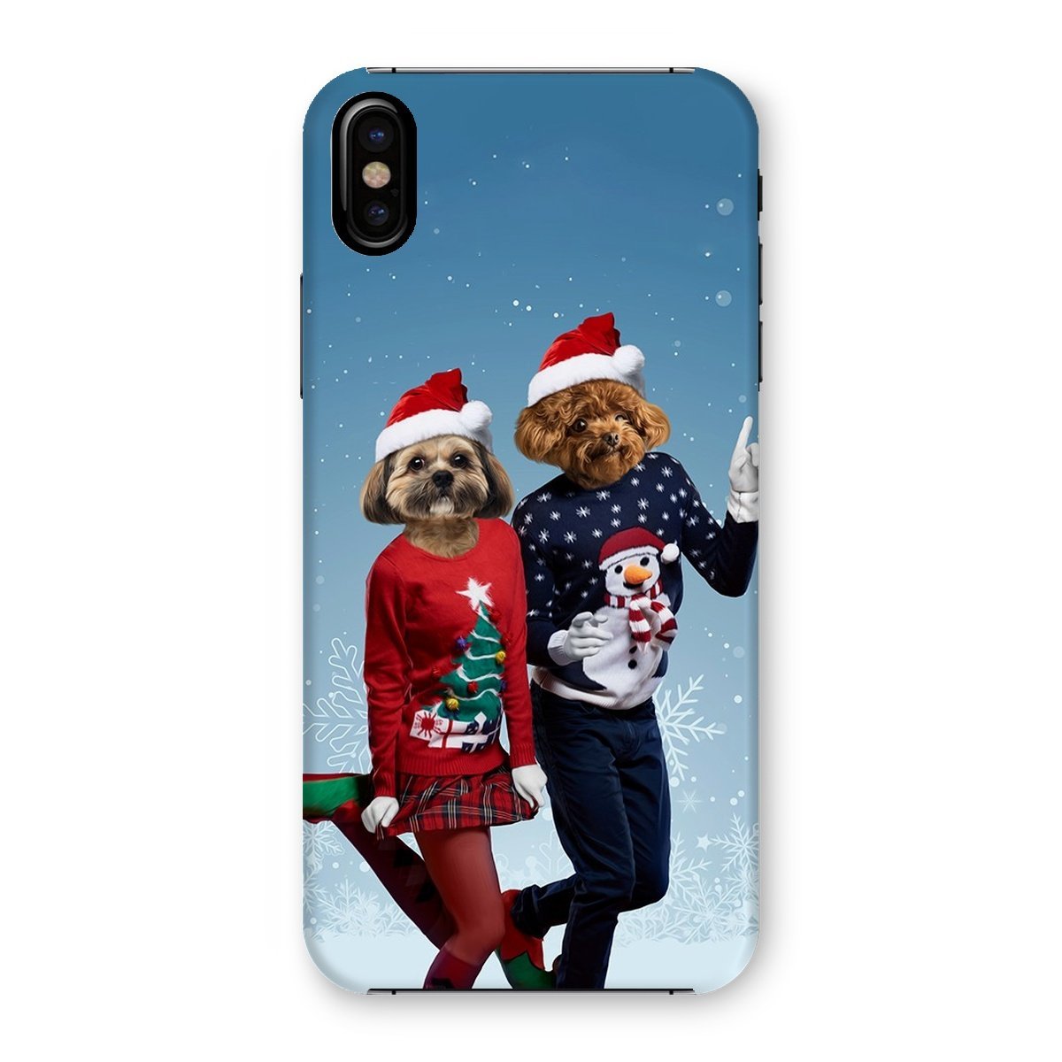 Christmas Lovers: Custom Pet Phone Case - Paw & Glory - Dog Portraits - Pet Portraits