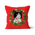 Christmas Wreath: Minimalist Custom Pet Pillow