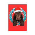 Christmas Wreath: Minimalist Custom Pet Poster