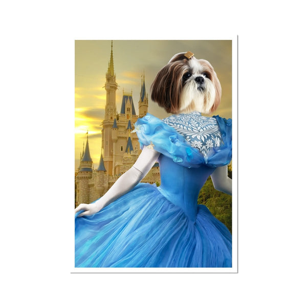 Fairytale Princess Custom Pet Poster | Pet Portrait Print | Paw & Glory