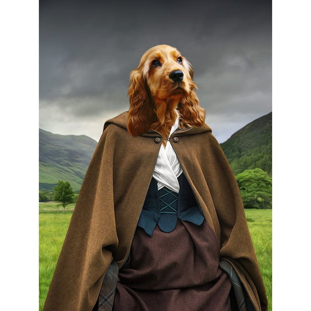 Pet Portraits | Claire (Outlander Inspired): Custom Digital Download Pet Portrait | Paw & Glory