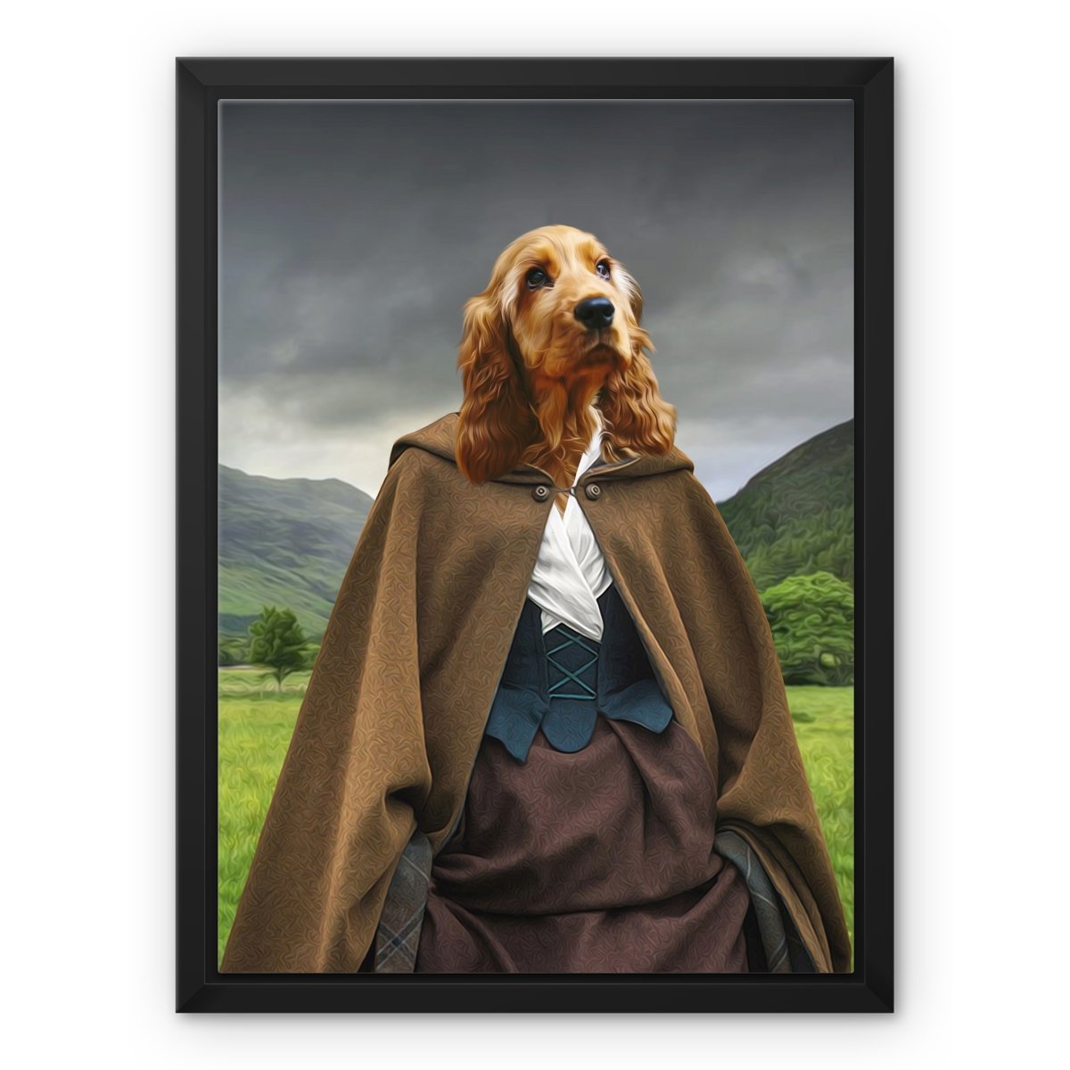Pet Portraits | Claire (Outlander Inspired): Custom Pet Canvas | Paw & Glory