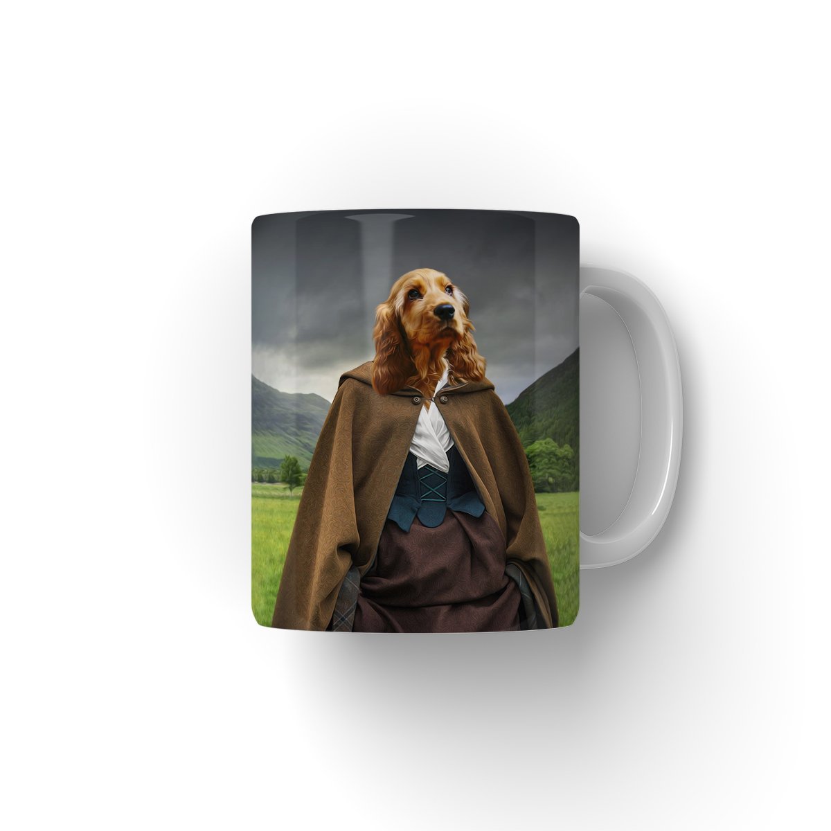 Pet Portraits | Claire (Outlander Inspired): Custom Pet Coffee Mug | Paw & Glory