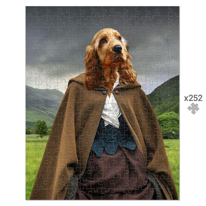 Pet Portraits | Claire (Outlander Inspired): Custom Pet Puzzle | Paw & Glory