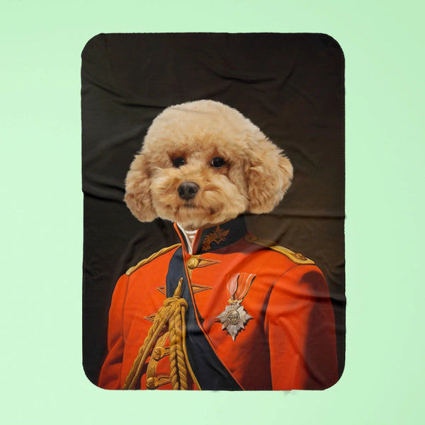 Crimson Private: Custom Pet Blanket | royal pet portrait | Paw & Glory