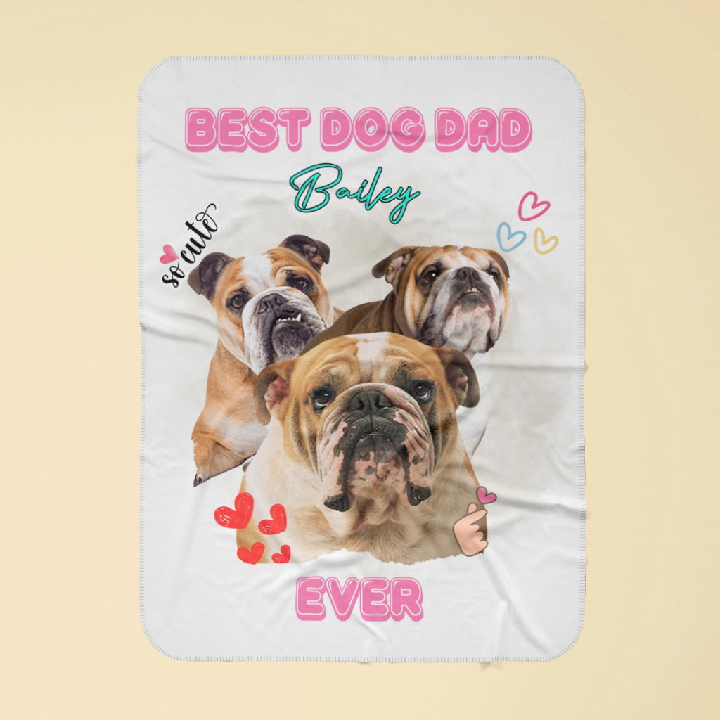 Pet Portraits | Custom Bootleg: Pet Portrait Fleece Blanket | Paw & Glory