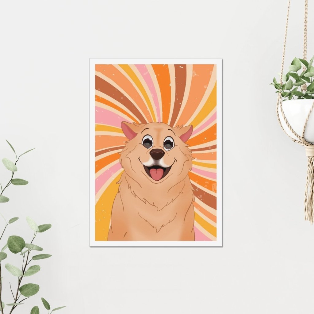 Pet Portraits | Custom Cartoon: Framed Pet Portrait | Paw & Glory