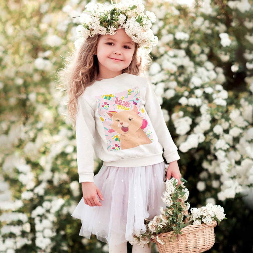 Pet Portraits | Custom Cartoon: Kids Unisex Pet Portrait Sweatshirt | Paw & Glory