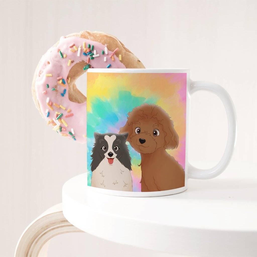 Pet Portraits | Custom Cartoon: Pet Portrait Coffee Mug | Paw & Glory
