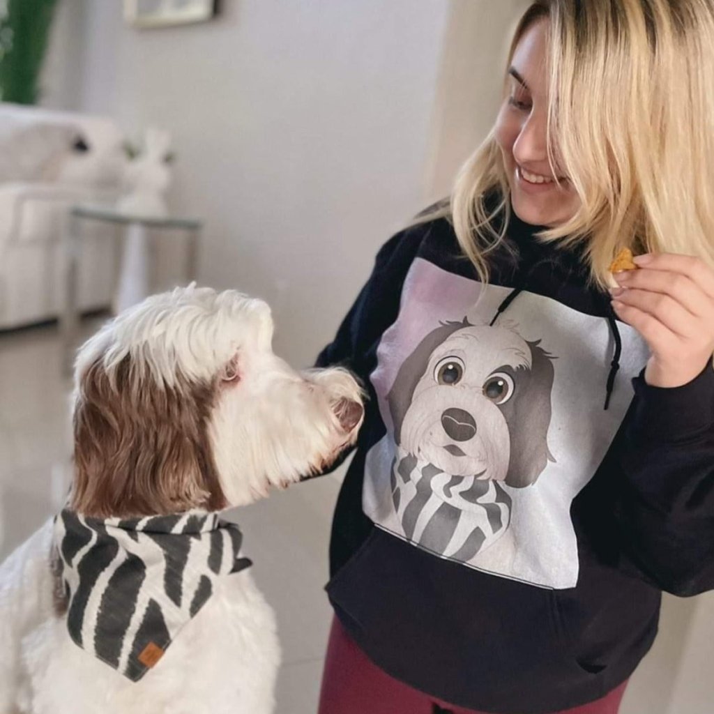 Pet Portraits | Custom Cartoon: Unisex Pet Portrait Hoodie | Paw & Glory