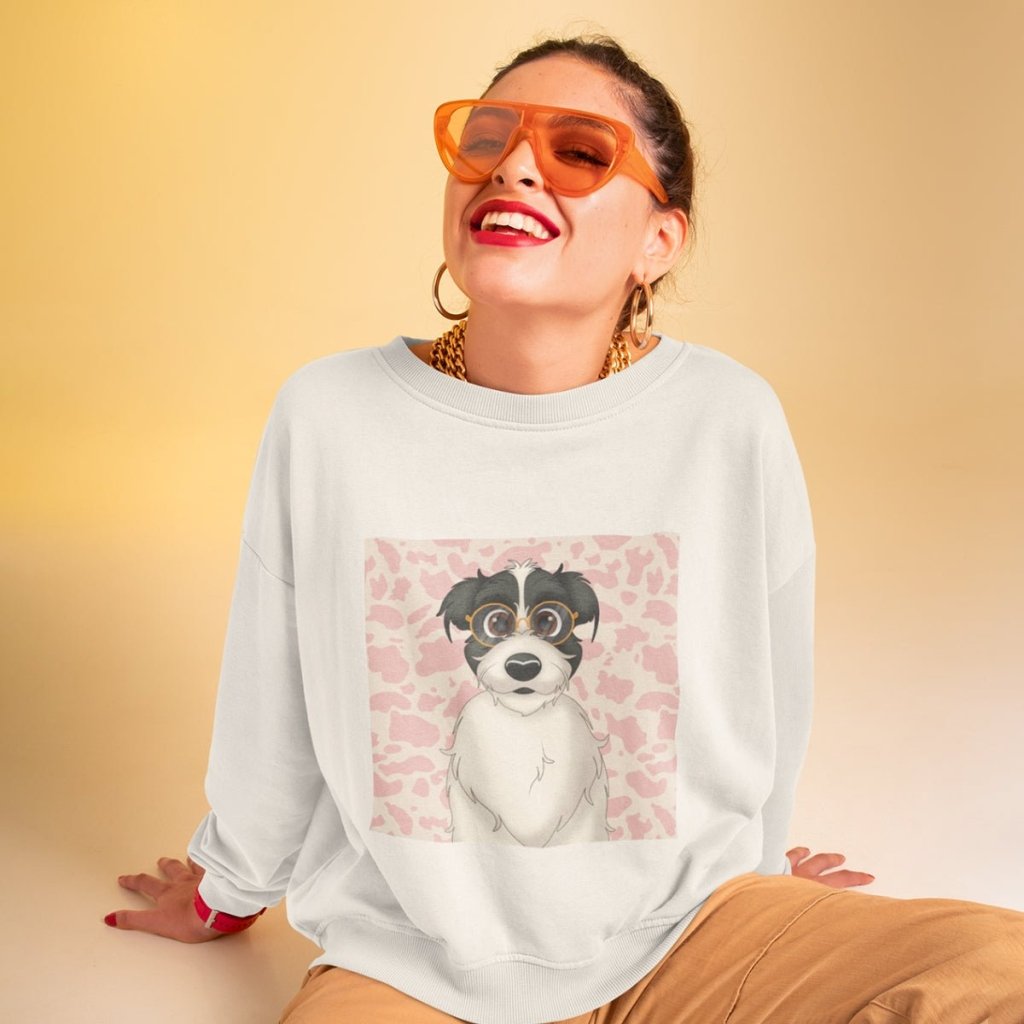 Pet Portraits | Custom Cartoon: Unisex Pet Portrait Sweatshirt | Paw & Glory