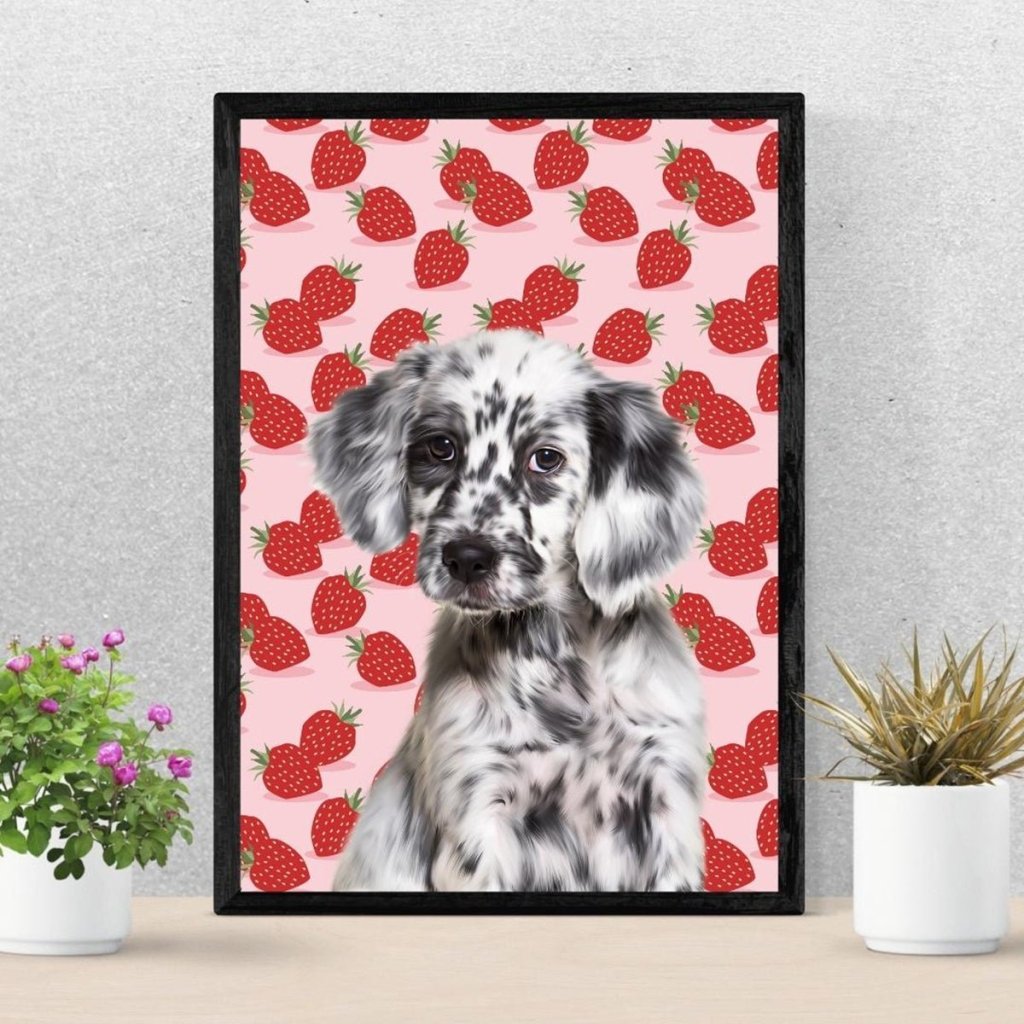 Pet Portraits | Custom Minimalist: Framed Pet Portrait | Paw & Glory