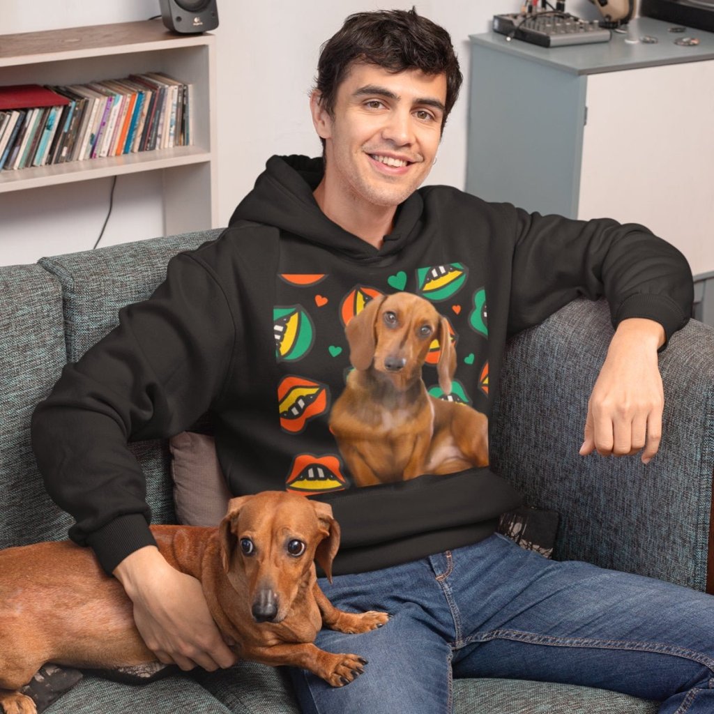 Pet Portraits | Custom Minimalist: Unisex Pet Portrait Hoodie | Paw & Glory