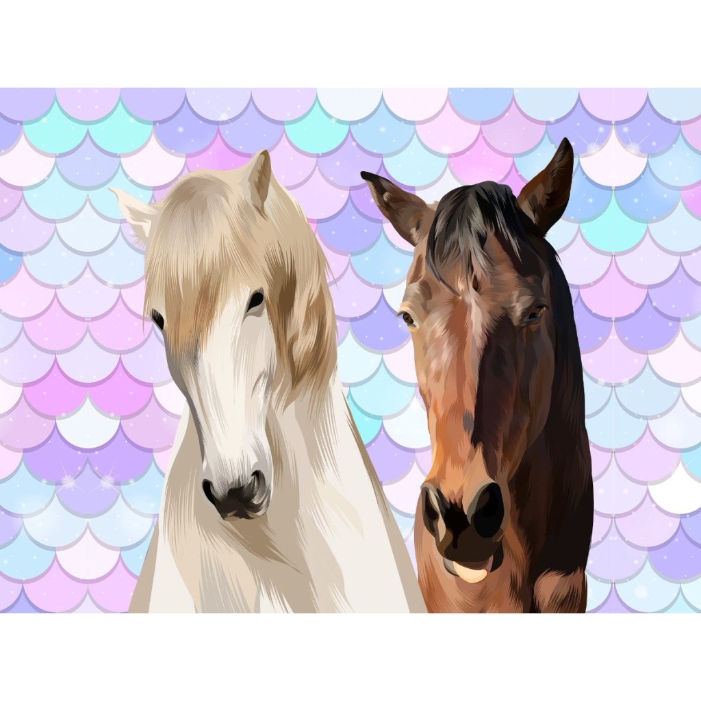 Pet Portraits | Custom Modern: Digital Download Pet Portrait | Paw & Glory