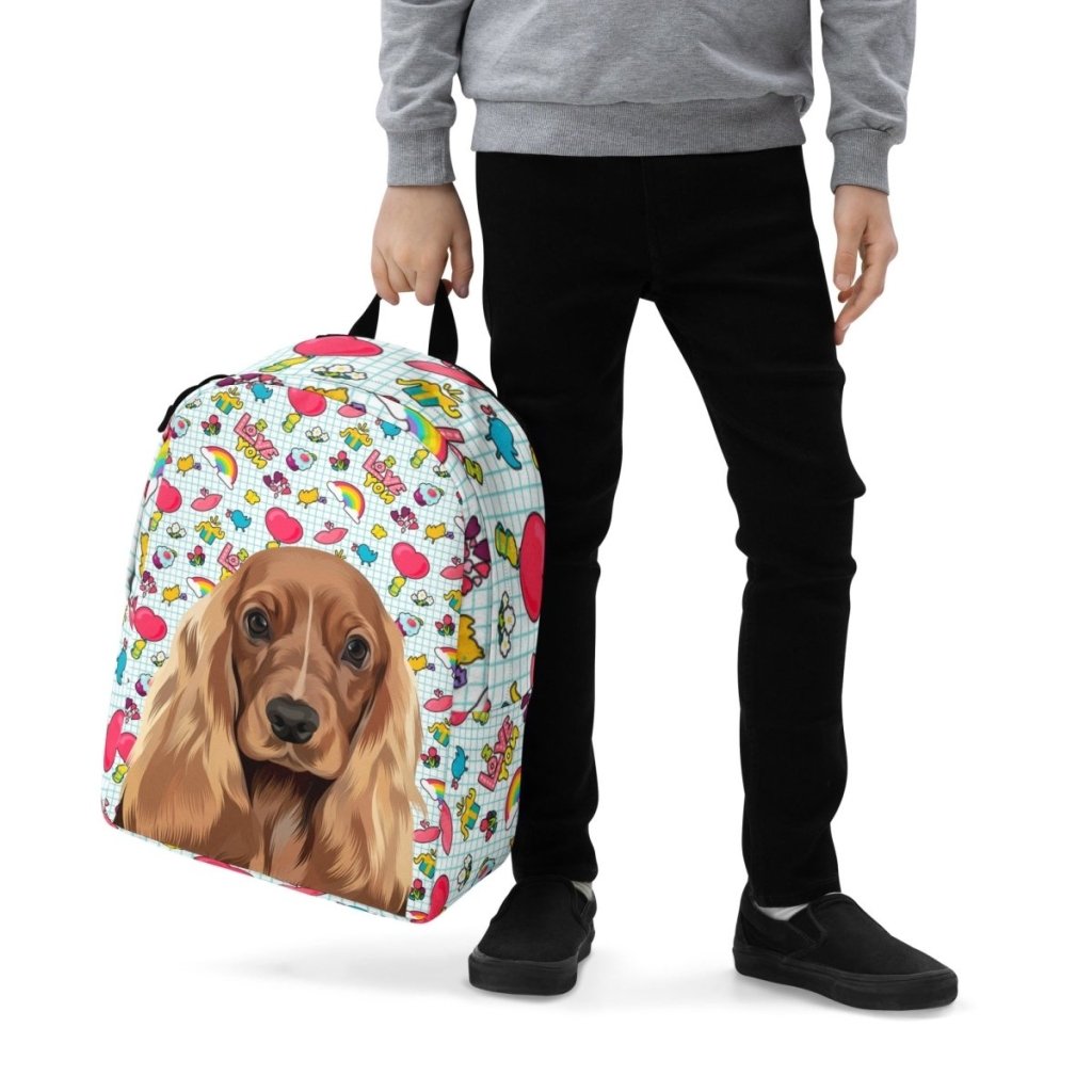 Pet Portraits | Custom Modern: Pet Portrait Backpack | Paw & Glory